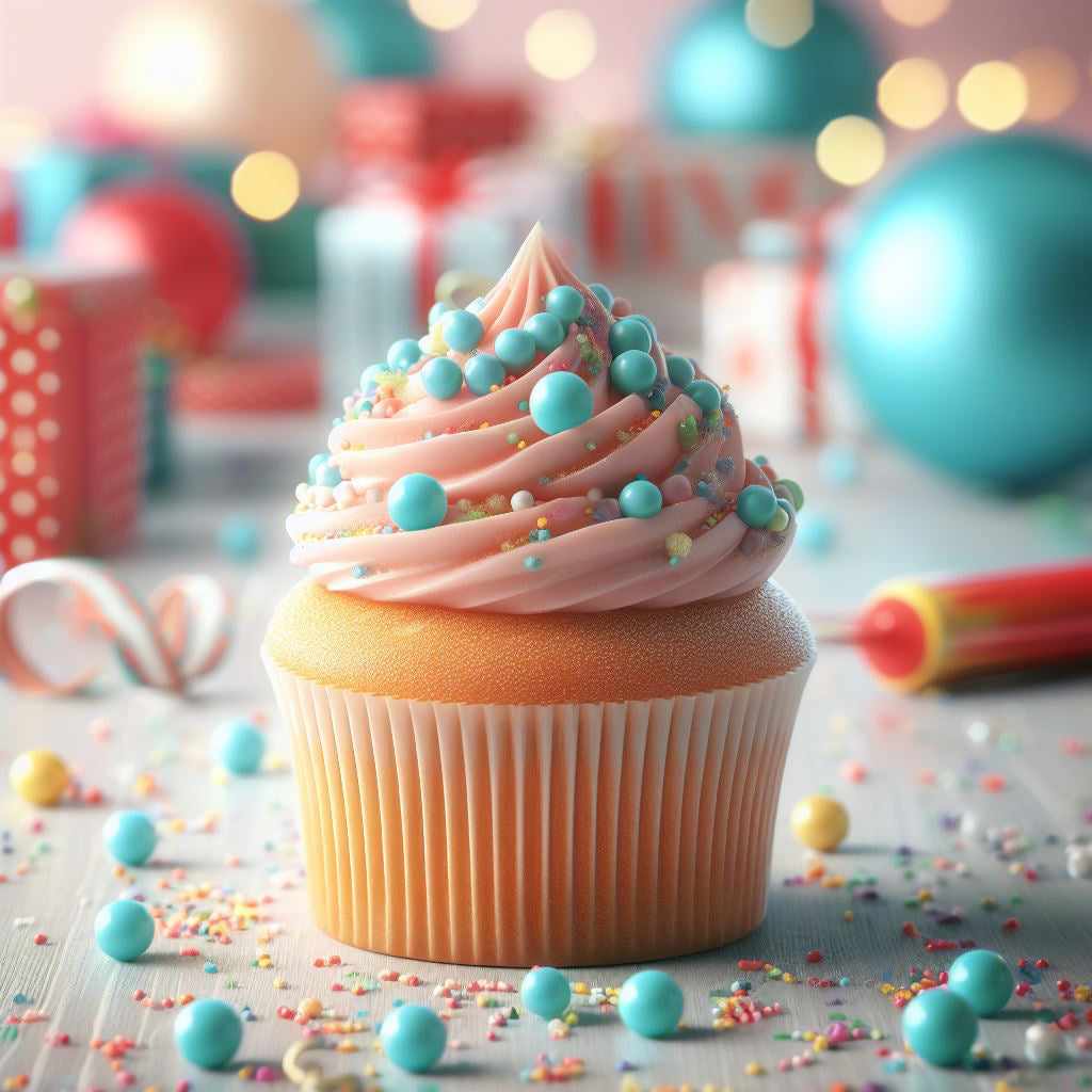 Krazy Sprinkles - Blue 8mm Beads (1/2 Cup, 1x Jar) for Cakes, Ice Cream & Cookies