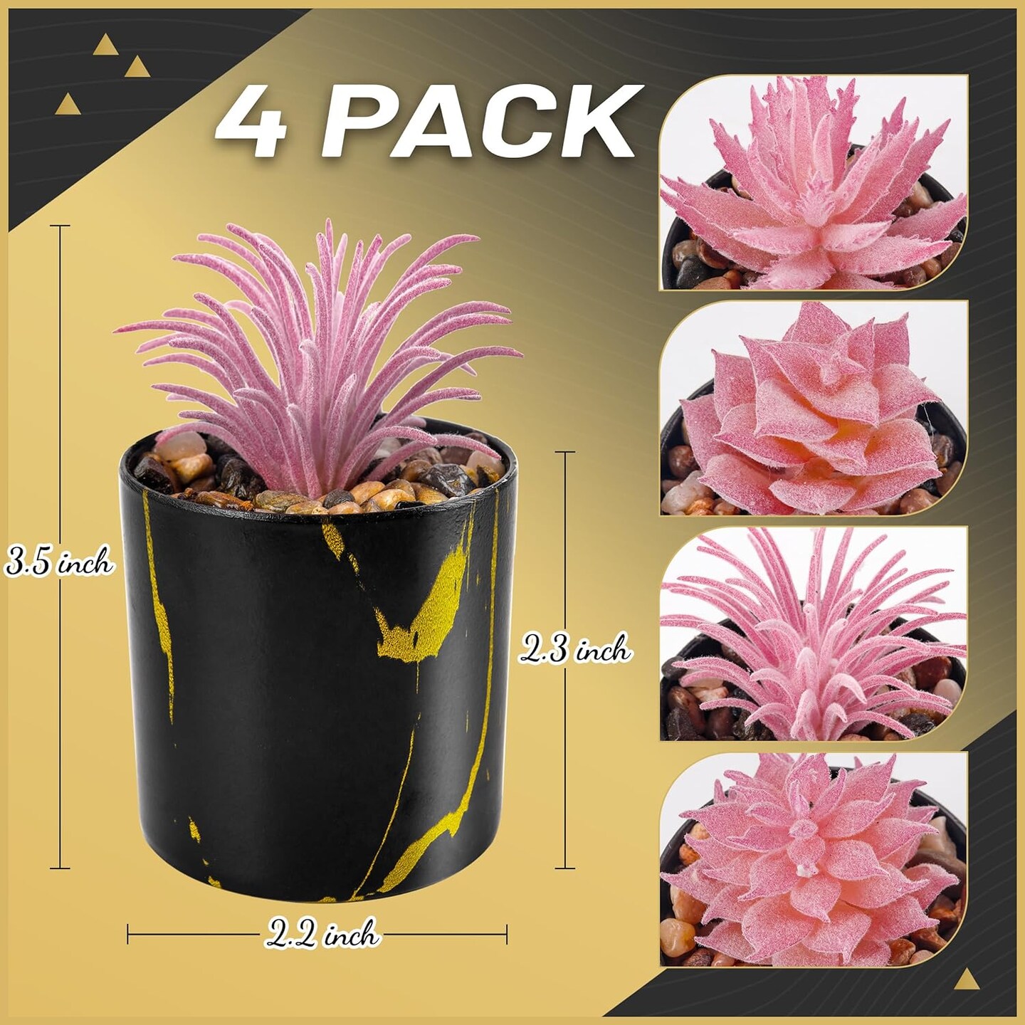 Artificial Pink Plants Succulents