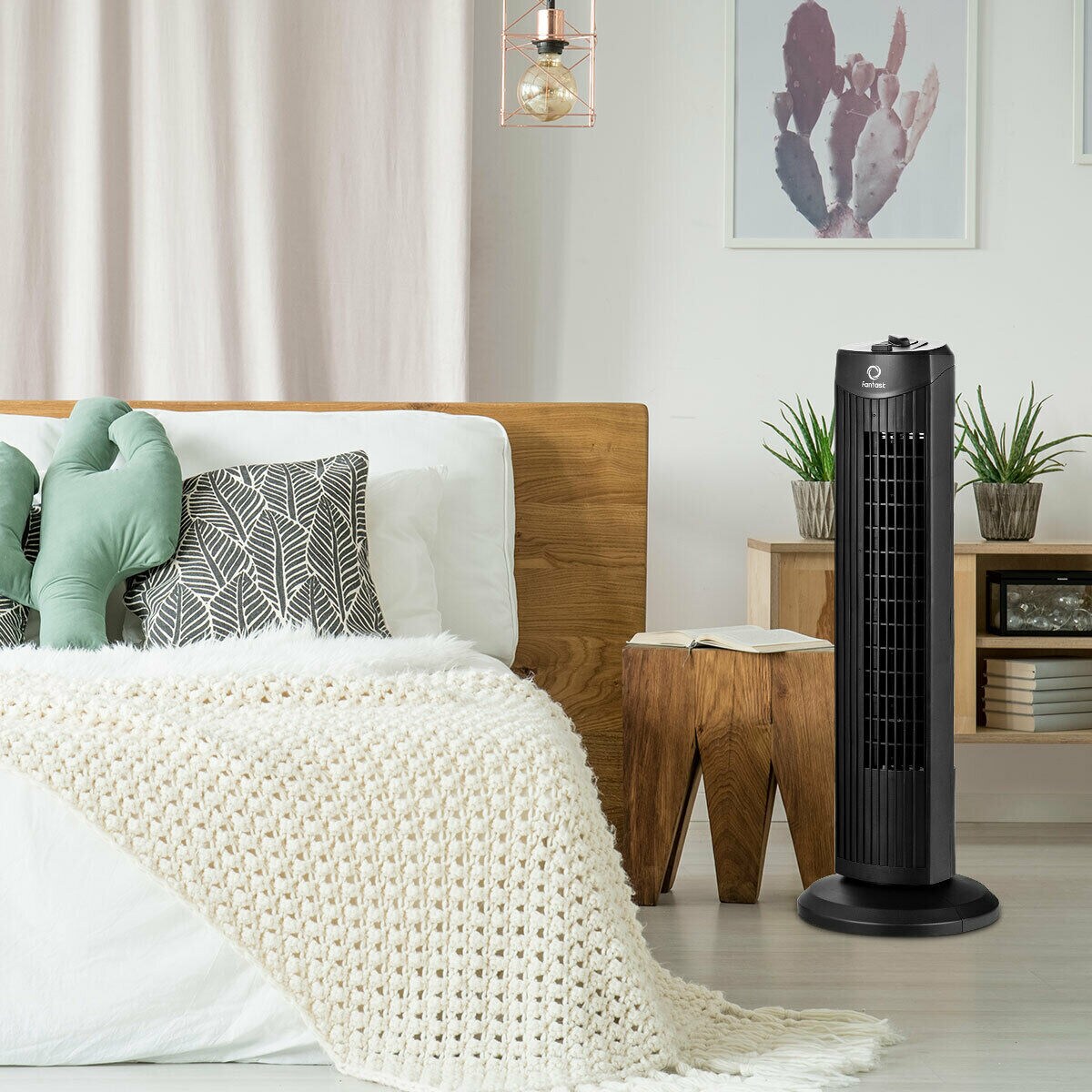 Fan task Quiet Blade less Oscillating Tower Fan Perfect for Small Space