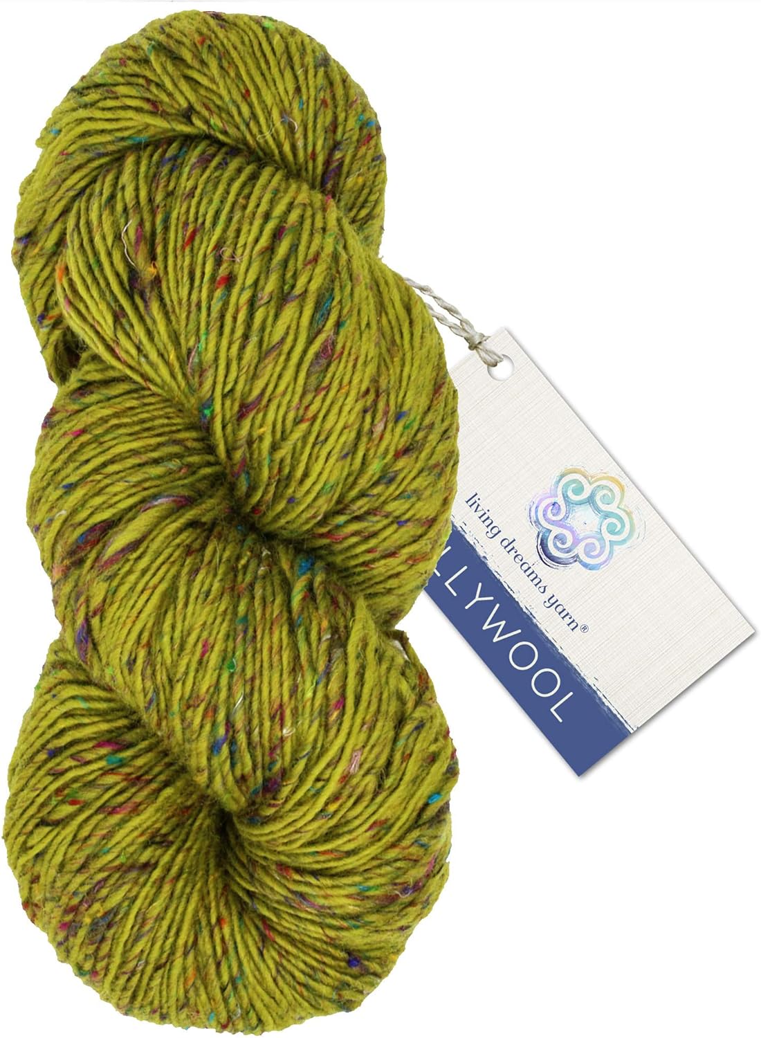 BOLLYWOOL SARI YARN - Merino Wool &#x26; Recycled Sari Silk. Single Ply Lopi Art Yarn. Pacific Northwest Homespun, Soft, Squishy. Color: Dakini