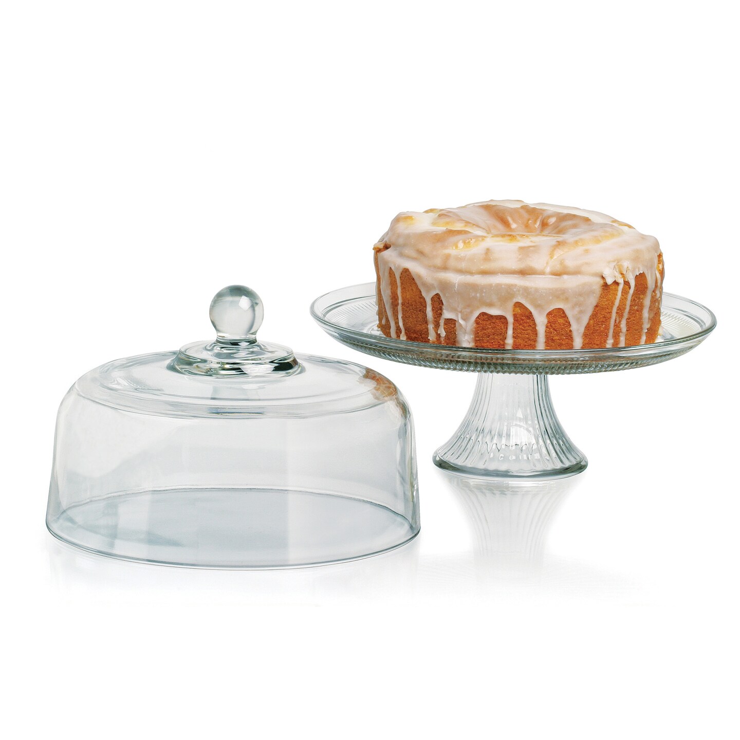 Glass Cake Stand with Cover