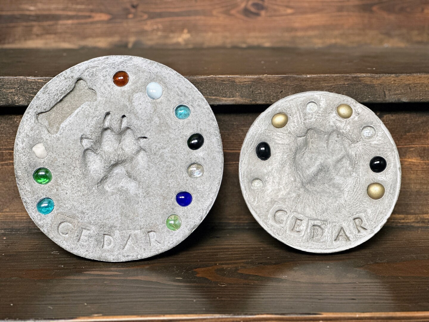 16 Inch Smooth Dog Bone Stepping Stone Mold – Cement Concrete Garden Craft – Moldcreations 1130 – USA Made