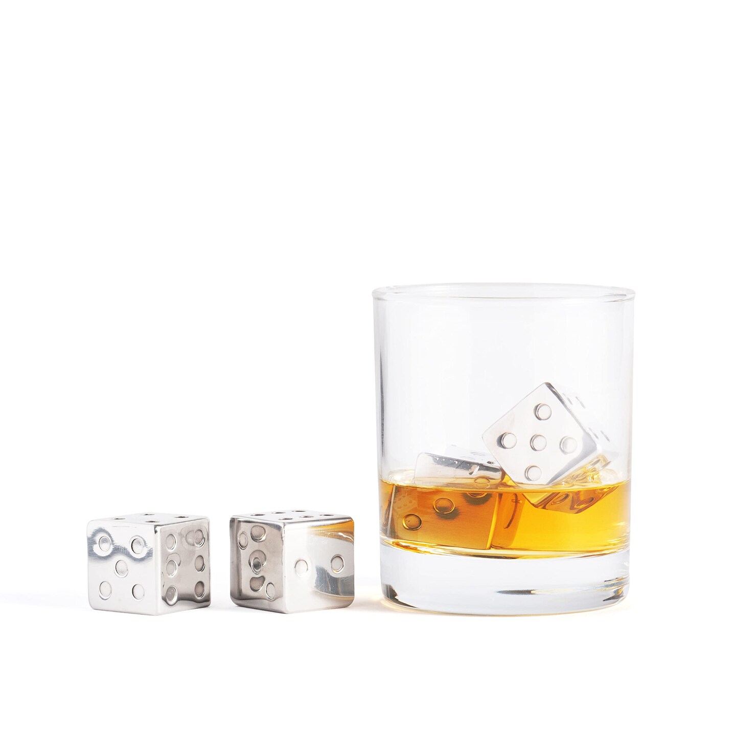 Silver Dice Whiskey Chiller