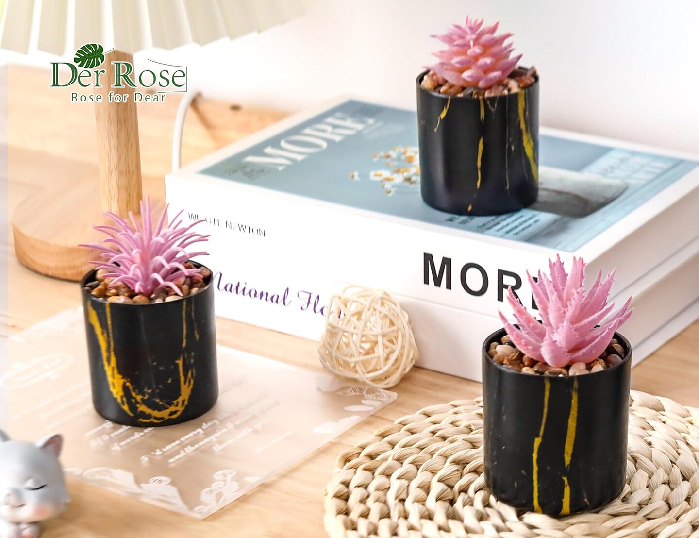 Artificial Pink Plants Succulents