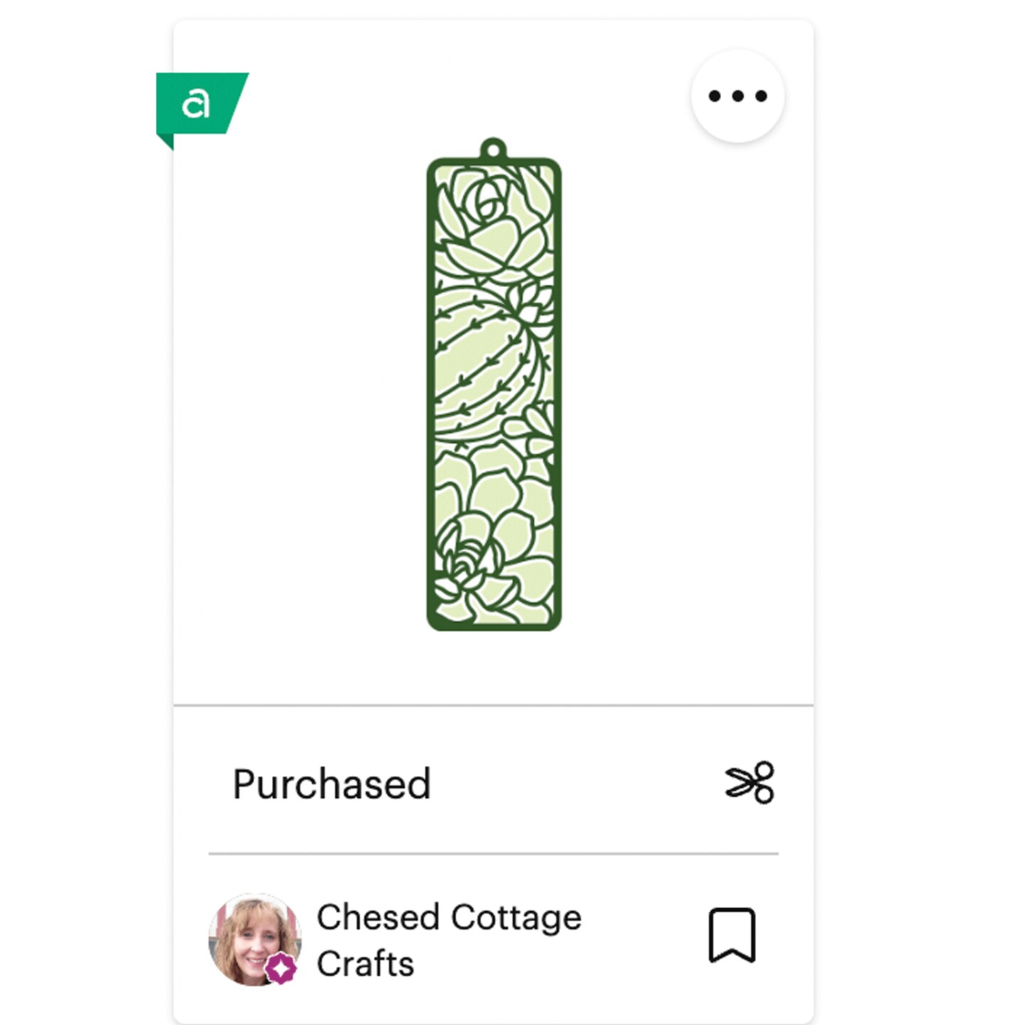 Succulent Bookmark image 3