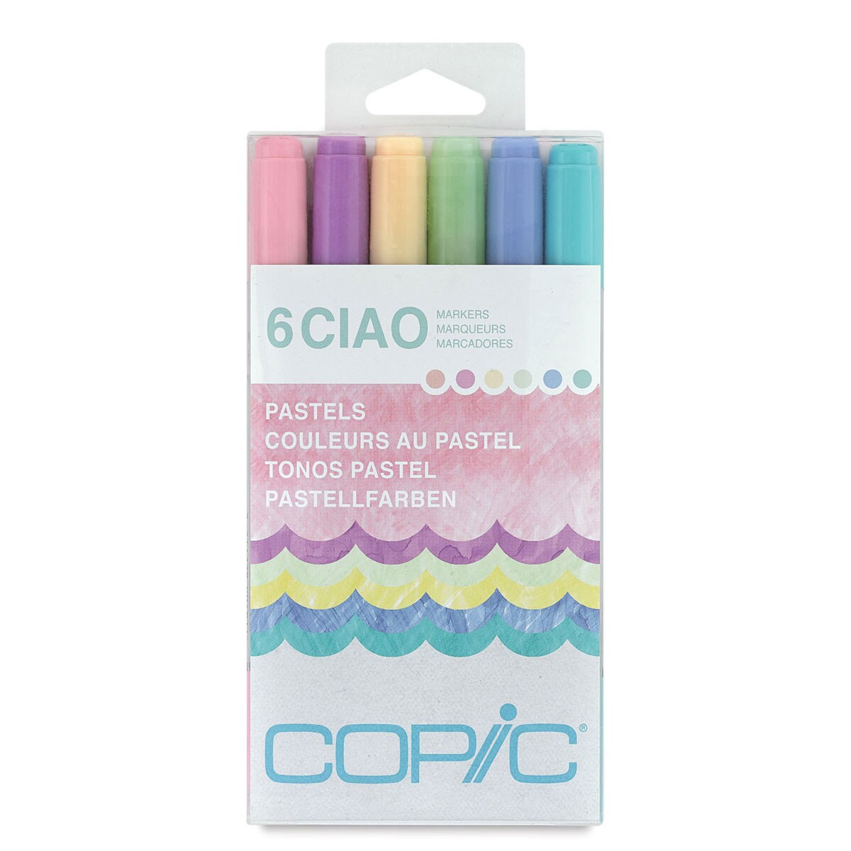 Copic Ciao Double Ended Marker Set - Pastel Colors, Set of 6