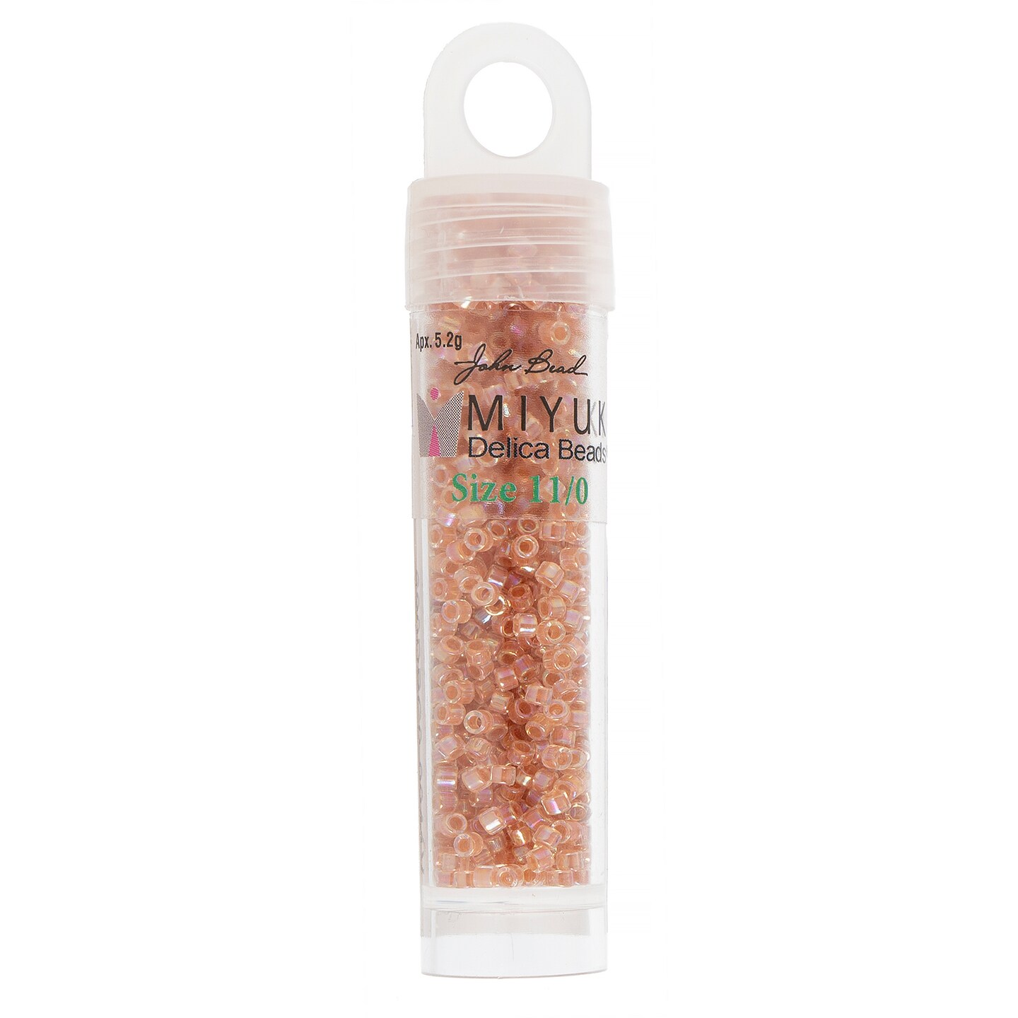 Miyuki Delica 5.2g Lined Dyed Glass Beads, 11/0