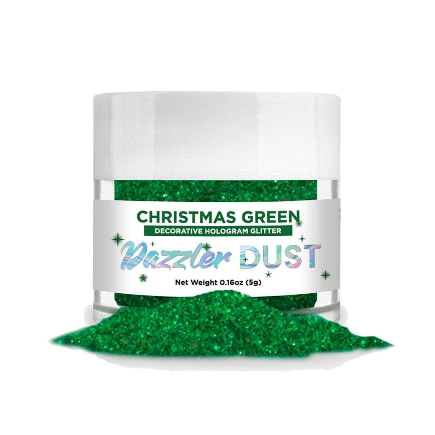 Christmas Green Dazzler Dust&#xAE; 5 Gram Jar