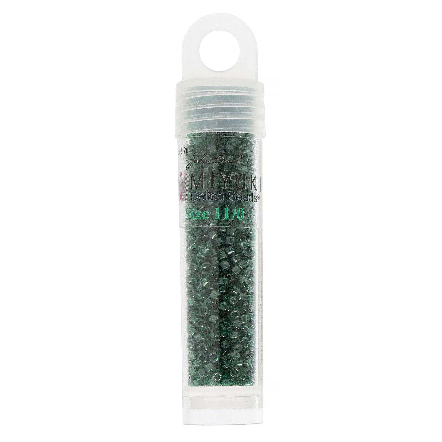 Miyuki Delica 5.2g Transparent Glass Beads, 11/0