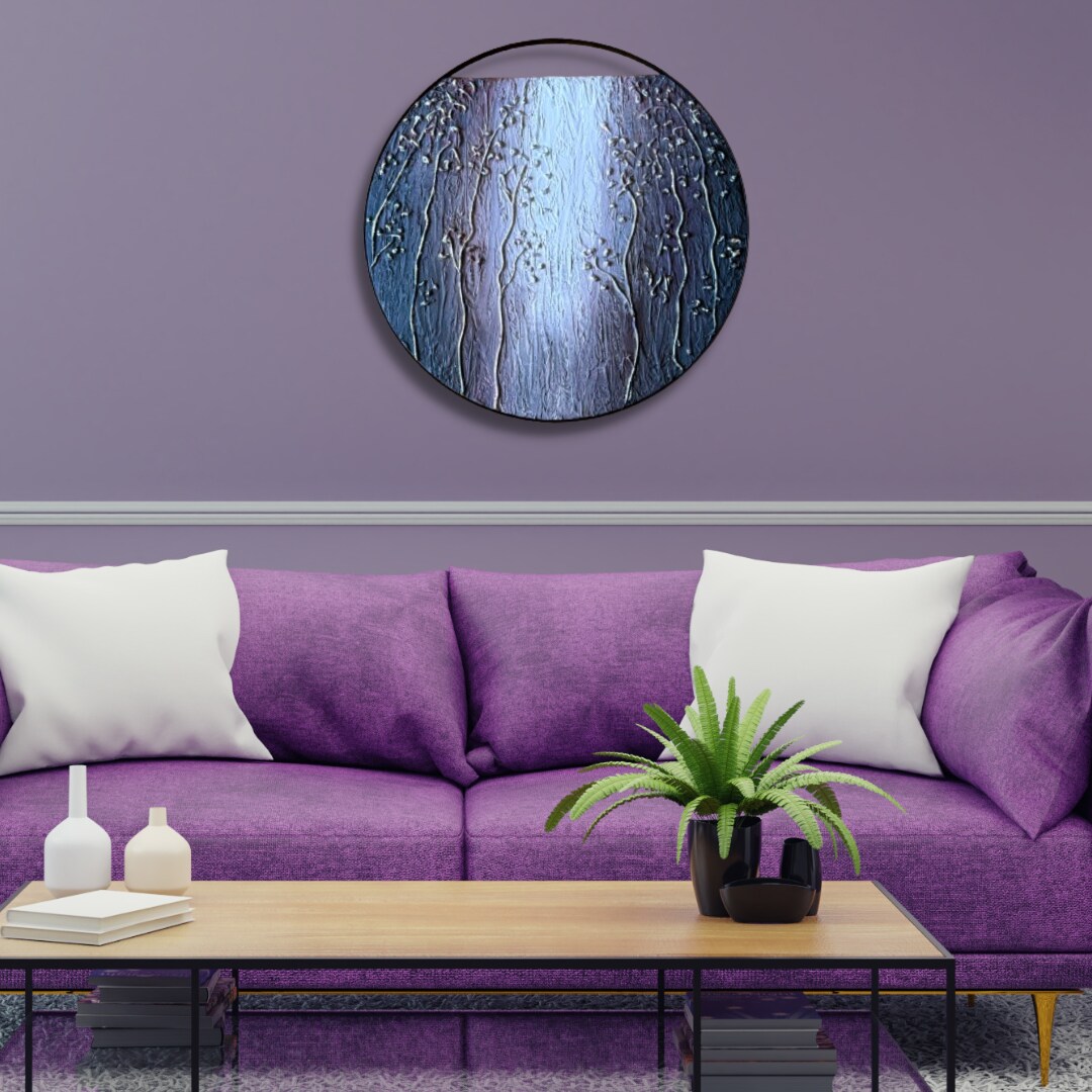 FLOWERY MOOD: Creating a Round Decorative Textured image 7