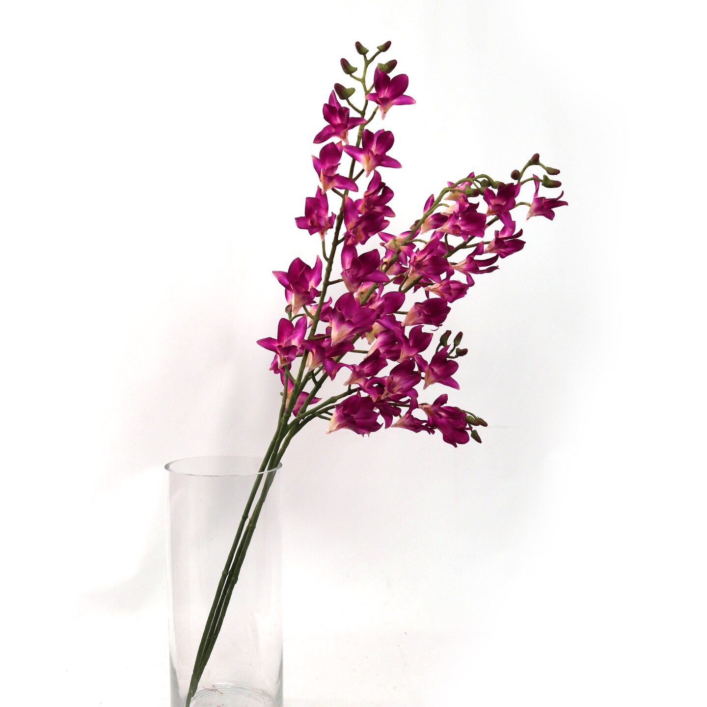 Purple Dendrobium Sprays: Set of 3, 34-Inch, Silk Flowers by Floral Home&#xAE;
