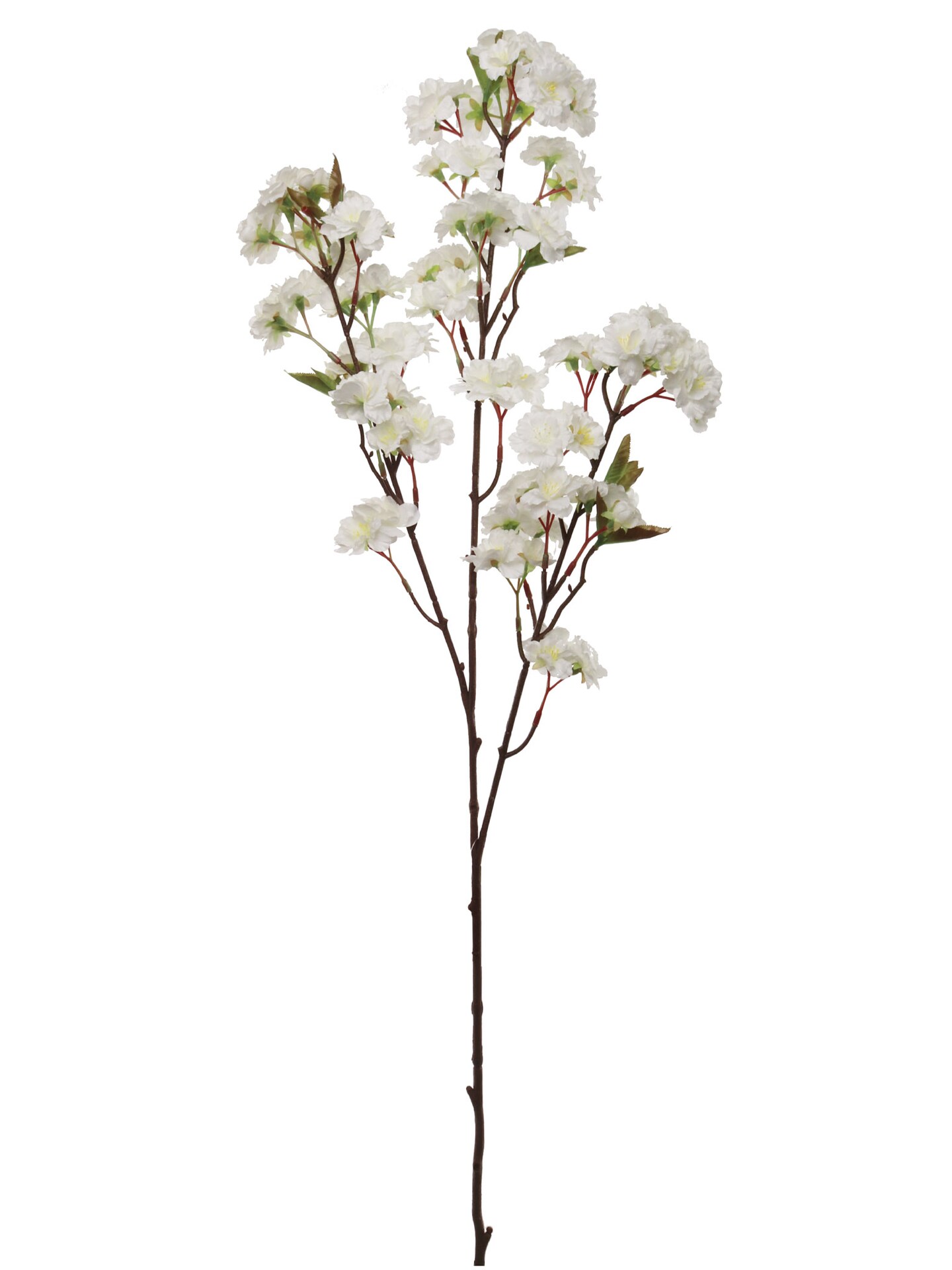 Set of 2: White Silk Cherry Blossom Sprays, Floral Home by Artificial Flowers