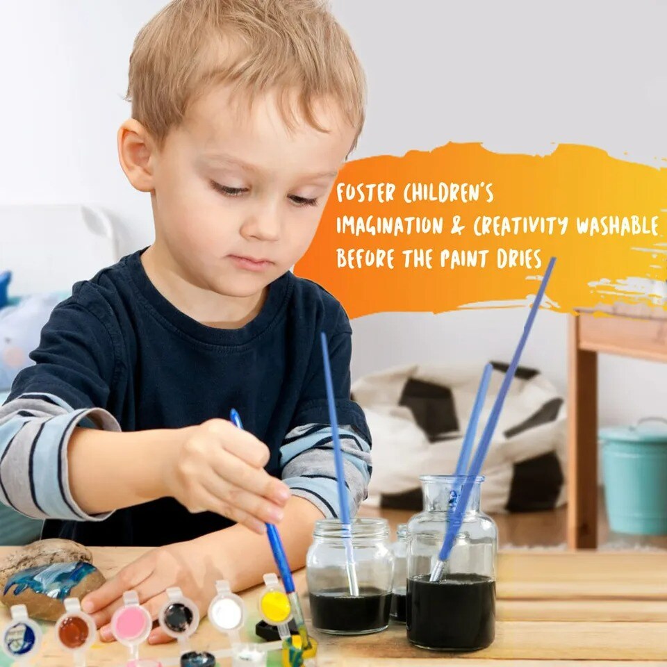 Rock Painting Kit for Kids Art Craft Stones Paint DIY Set