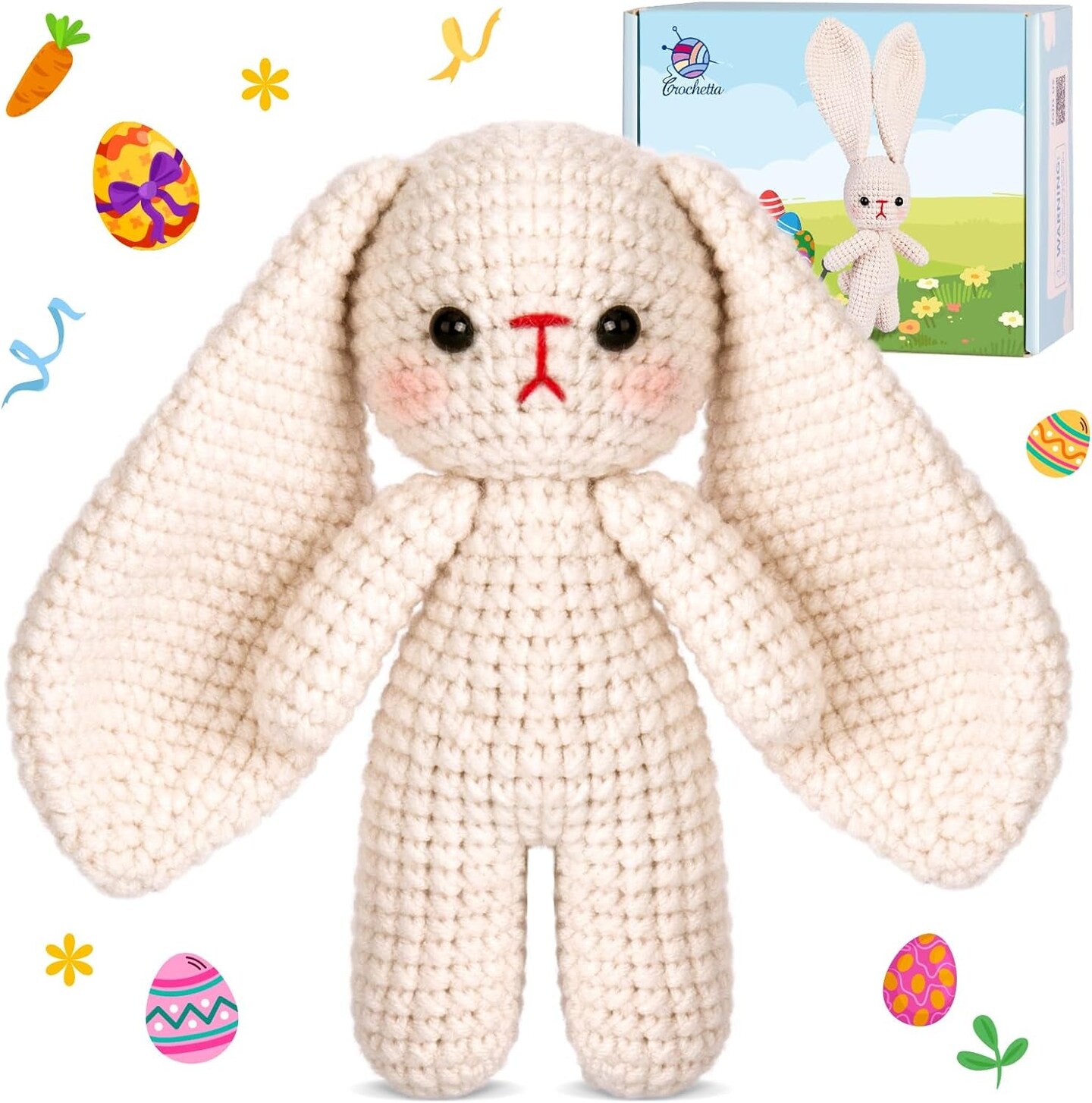 Crochet Kit for Beginners, Crochet Kit StepByStep Video Tutorials, Crochet Starter Kit Learn