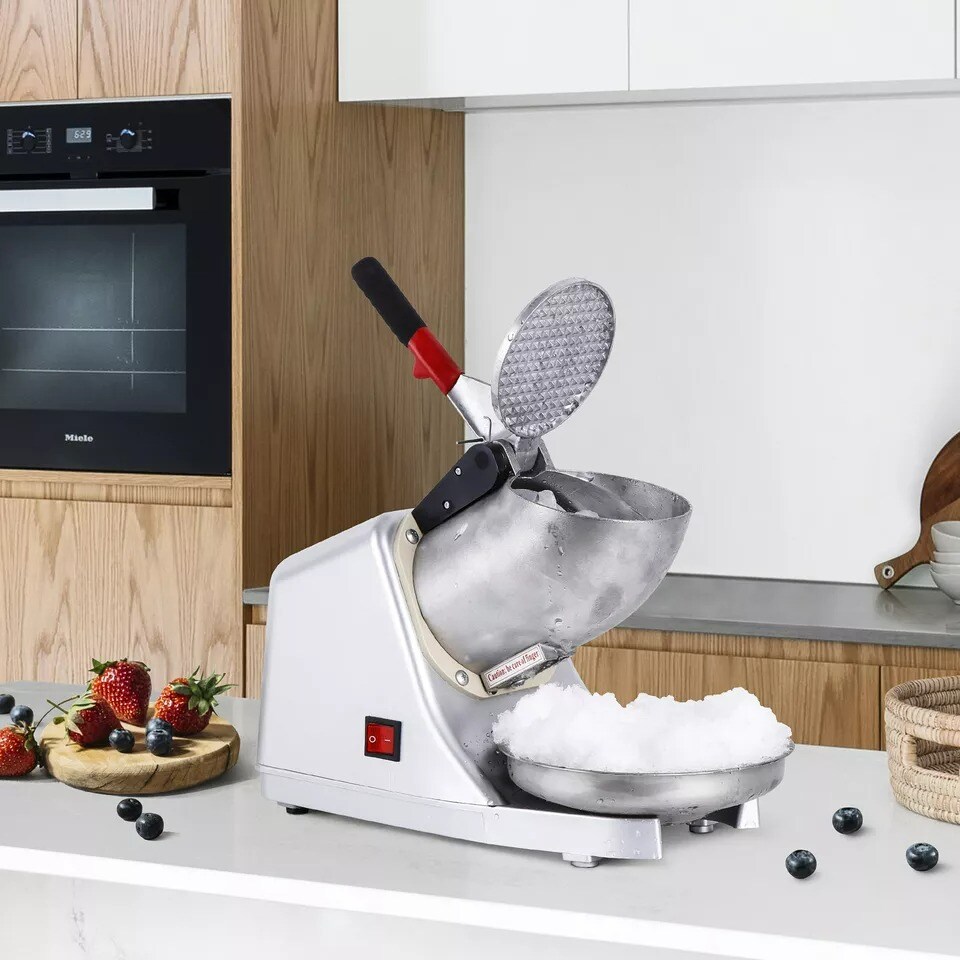 Ice Shaver Machine Snow Cone Maker Shaved Ice 143 lbs Electric Crusher Shaving