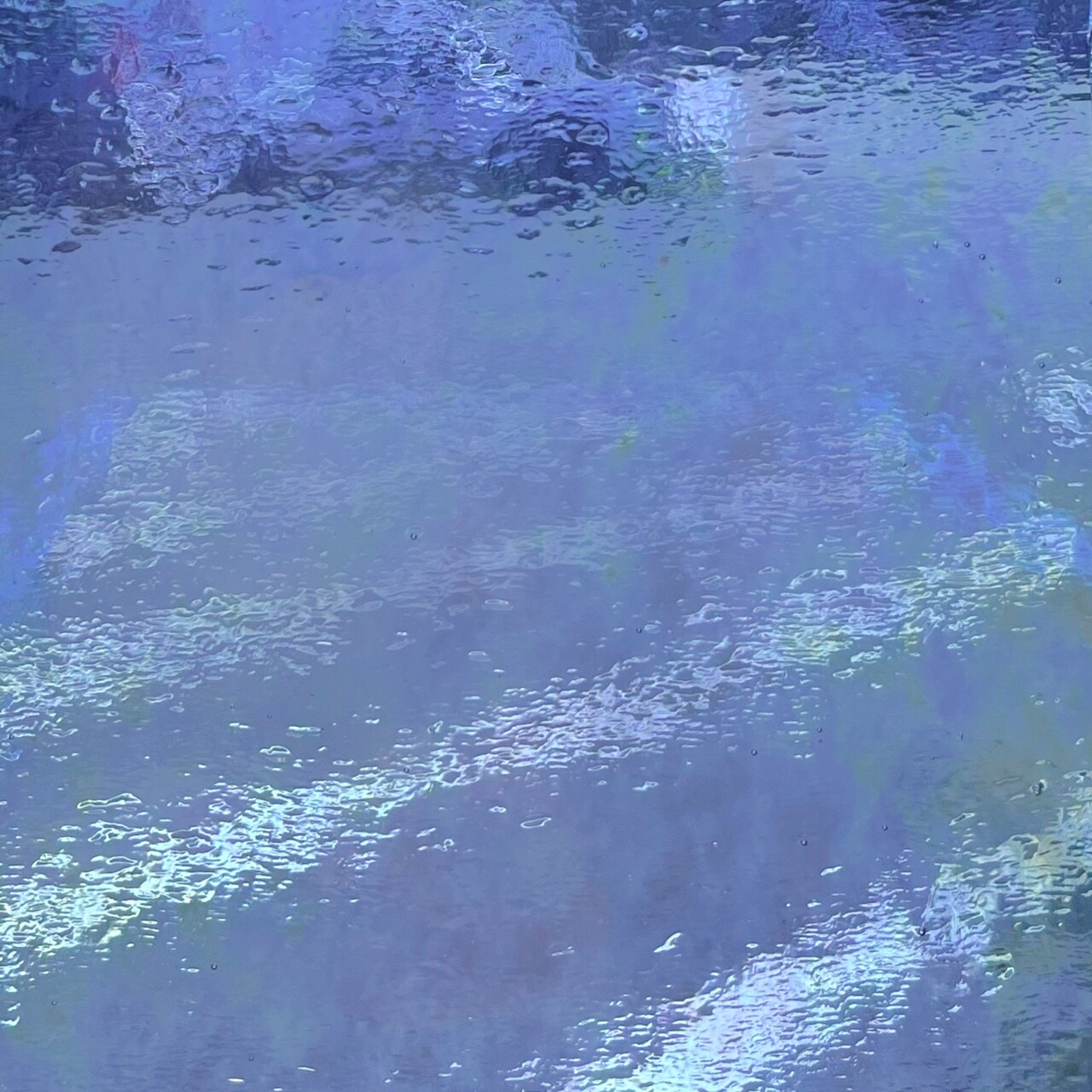 Wissmach COE 96-15LUM Cornflower Blue Transparent Luminescent Fusible Glass Sheet