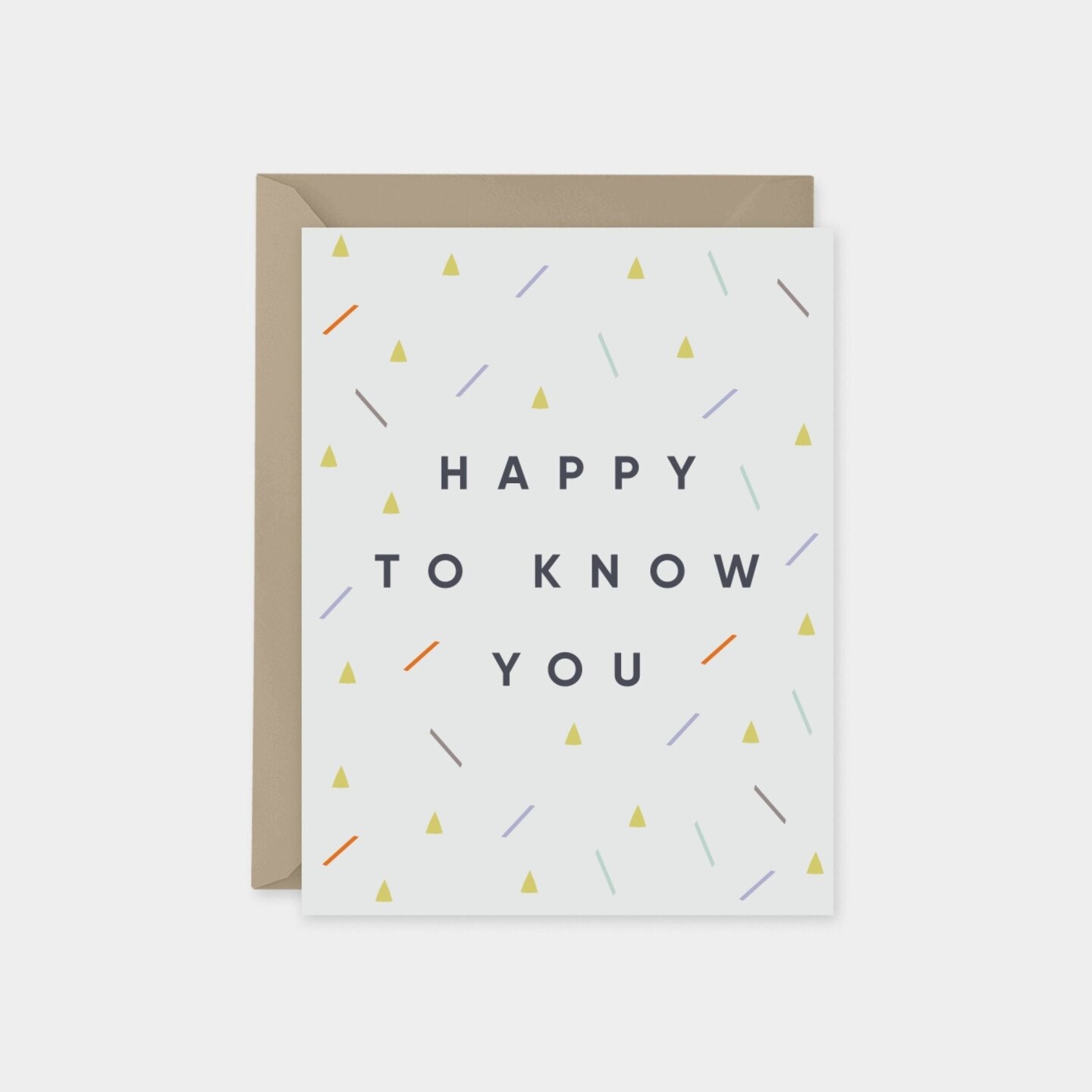 &#x22;Happy to Know You&#x22; Confetti Card