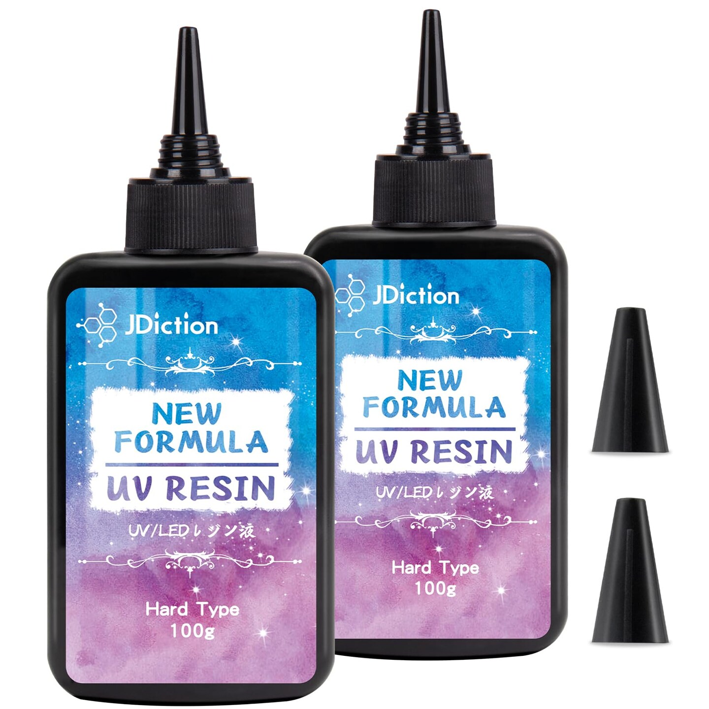 200g UV Resin, New Formula Crystal Clear UV Resin Solar Cure Sunlight Activated Hard UV Resin Kit for Jewelry Making, Casting and Coating DIY Crafts