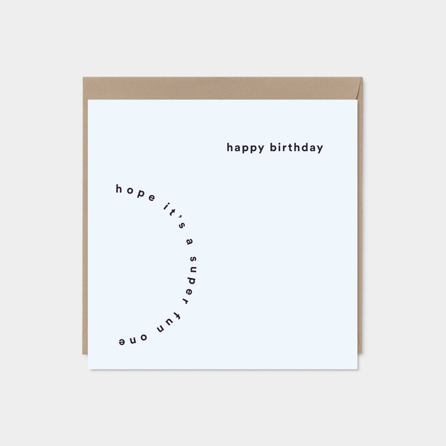Modern Happy Birthday Card, Typographic
