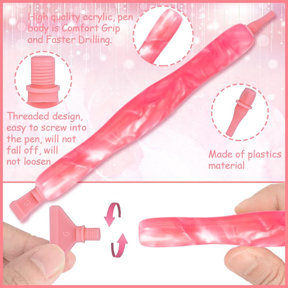 5D Diamond Painting Drill Pen, Rhinestone Gem Picker Tool Kit for Adults &#x26; Nail Art