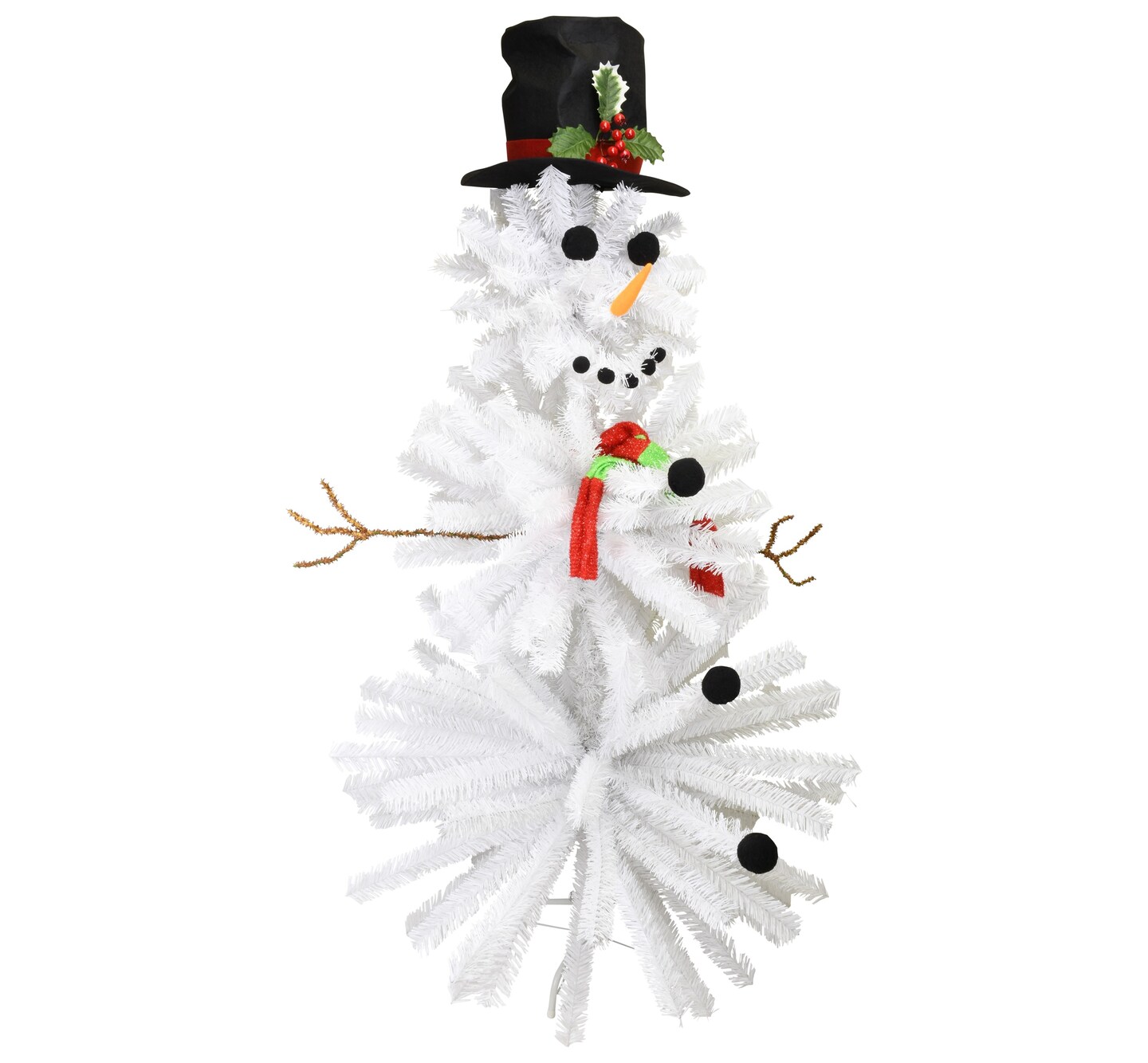 Tree Buddees Cute Snowman Christmas Tree - 5 Foot Tall - Accessories Included