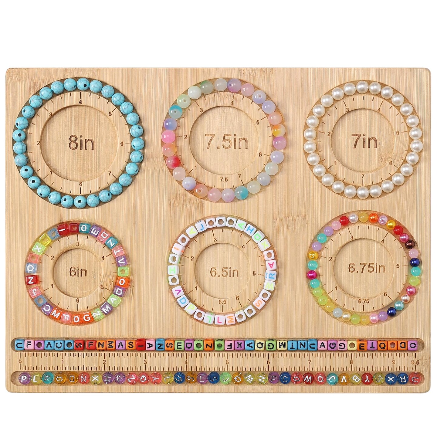 Bead Board for Jewelry Making, Bamboo Beading Board for Jewelry Bracelet Making, Bracelet Bead Board, Bracelet Bead Board for Bracelet, Jewelry Making, DIY
