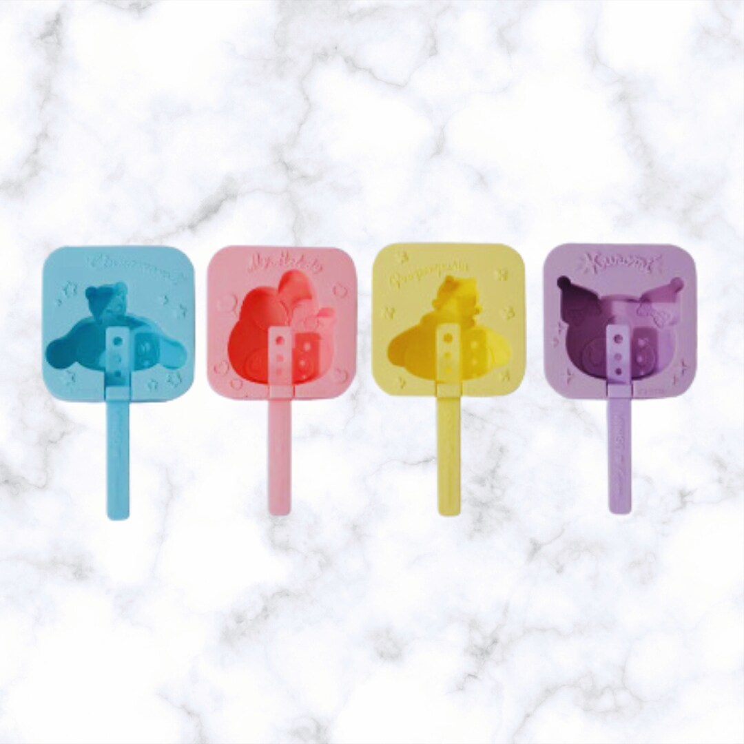 Kitty &#x26; Friends Popsicle Silicone Mold SET OF 4