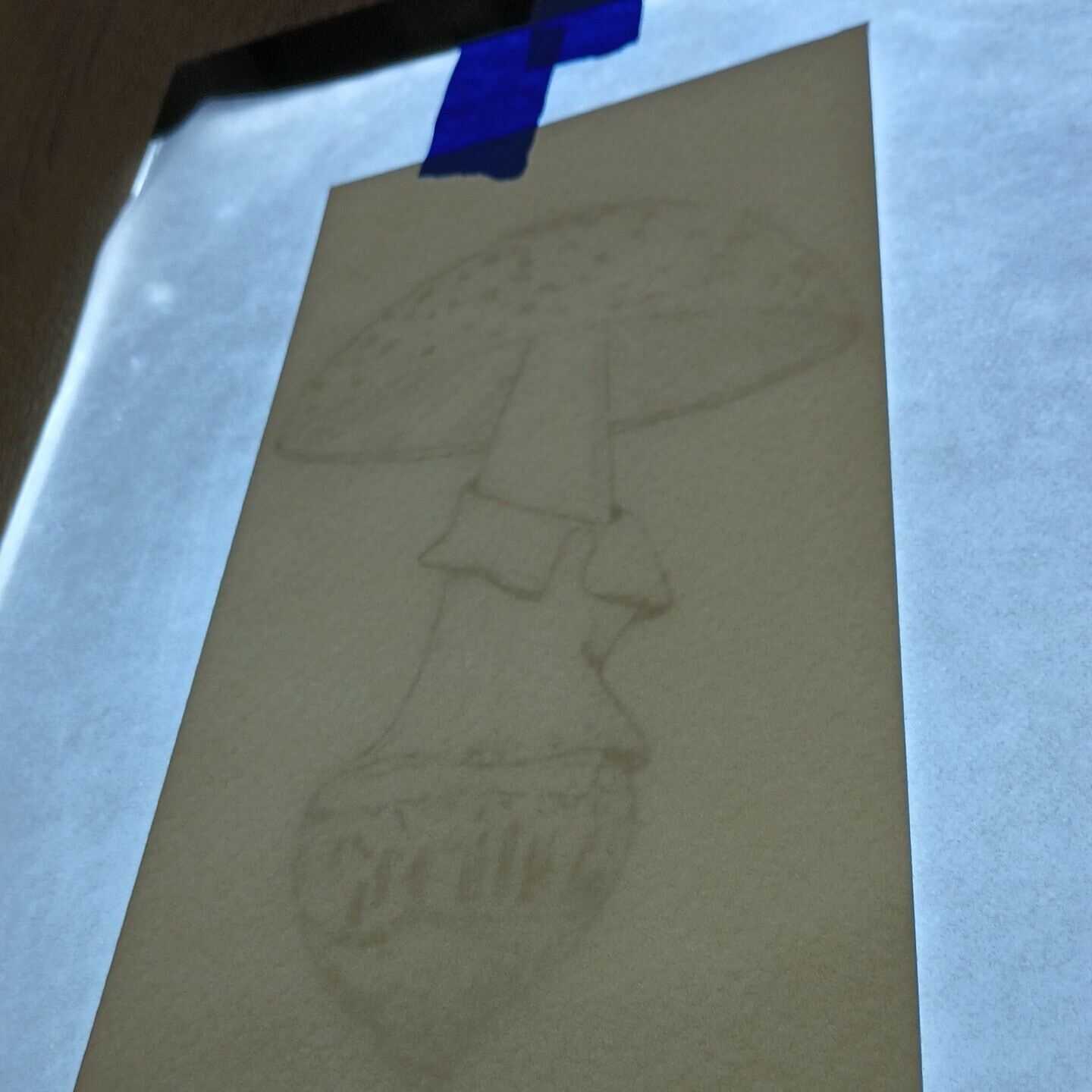 How to transfer a sketch to watercolor paper image 3