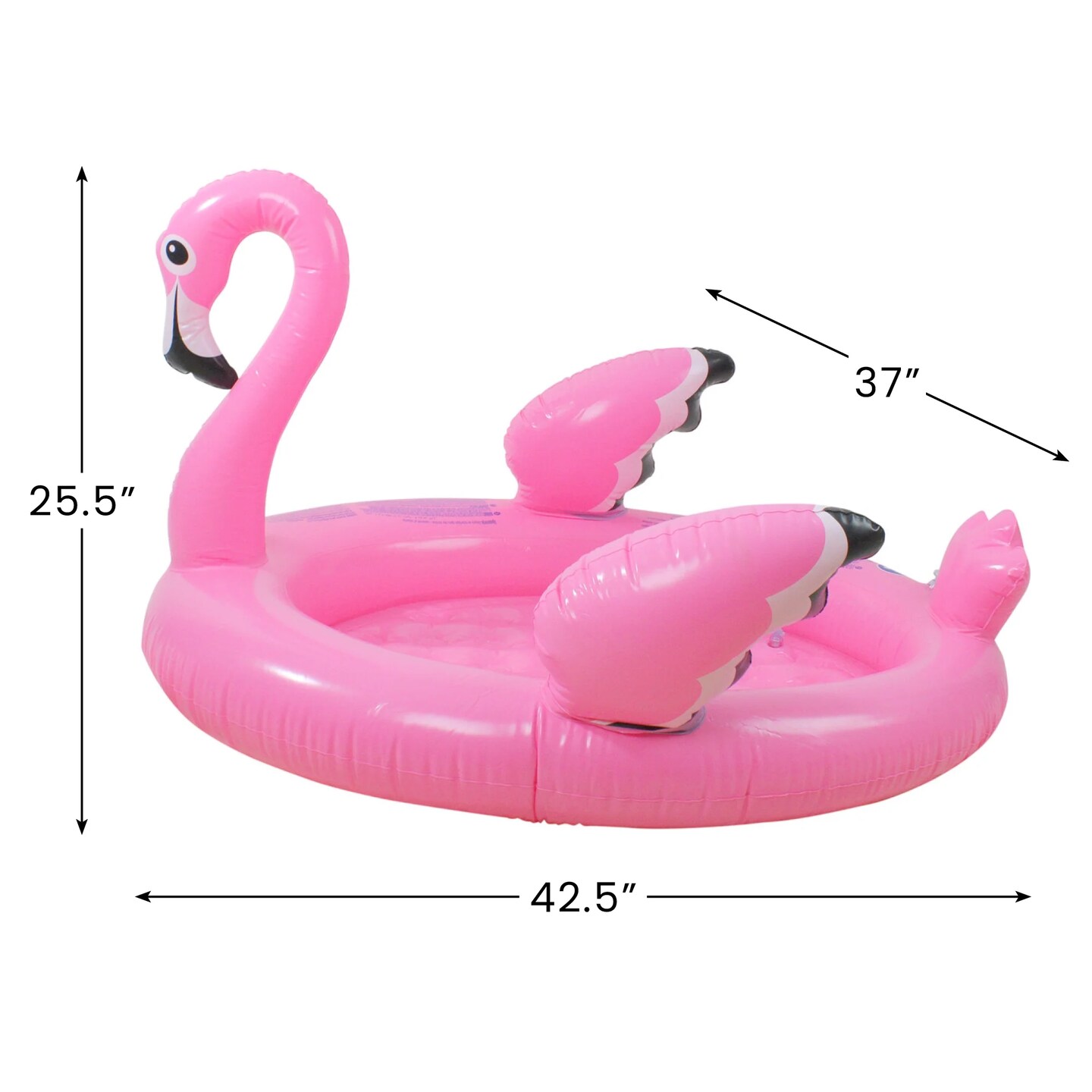 42.5&#x22; Inflatable Pink Flamingo Children&#x27;s Swimming Pool