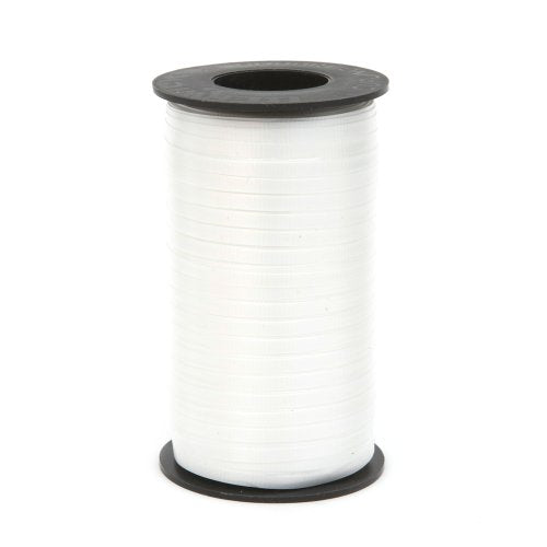 Berwick 1 01 3/16&#x22; Wide Splendorette Crimped Curling Ribbon for Gift Wrapping and Hair Bows, 500-Yard Spool, White