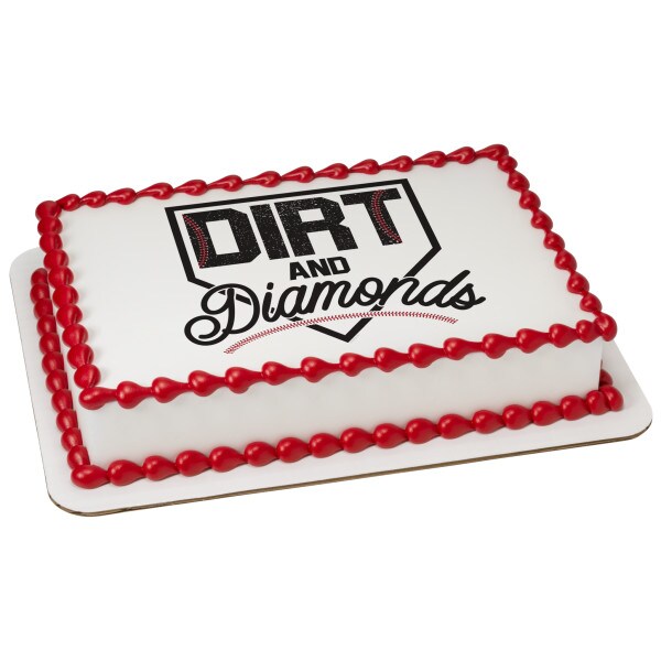 Dirt And Diamonds Edible Cake Topper Image 1/4 sheet