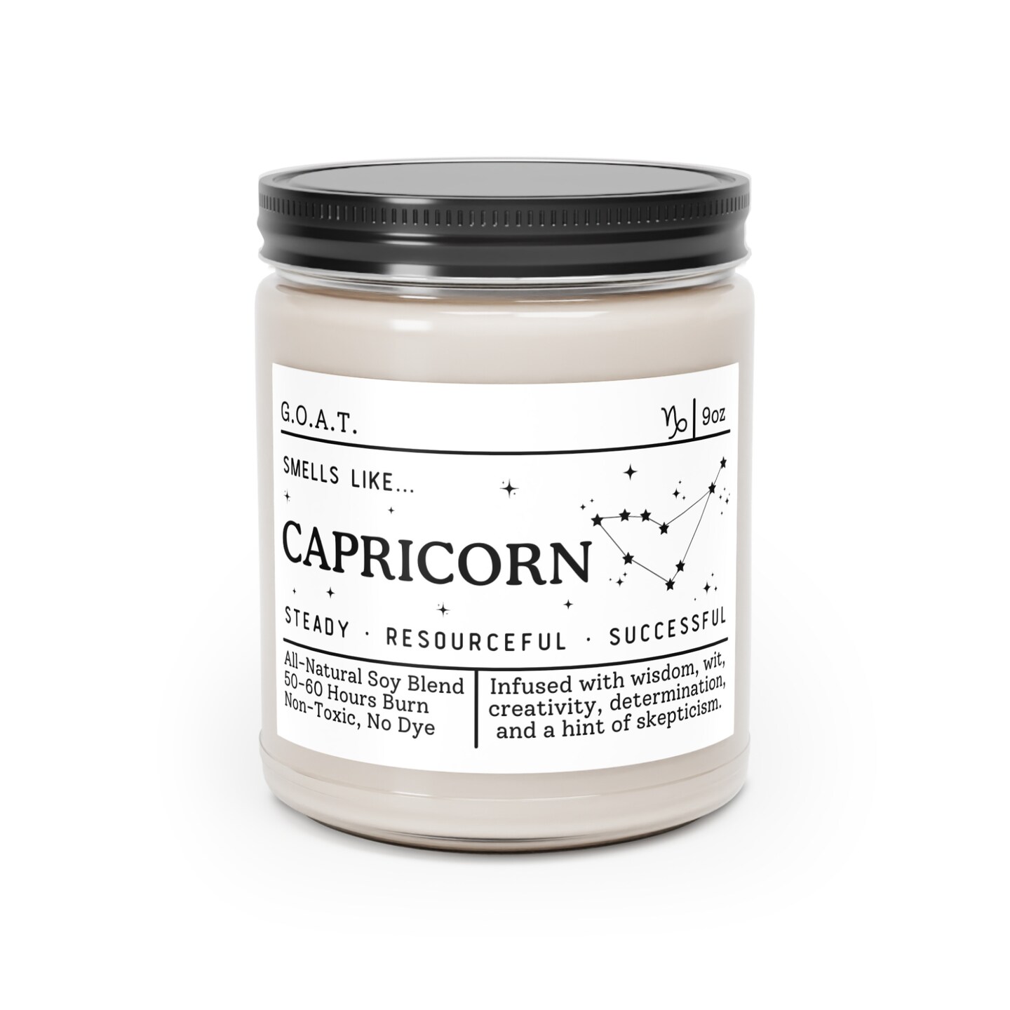 Capricorn Candle - Smells Like Capricorn Zodiac Candle