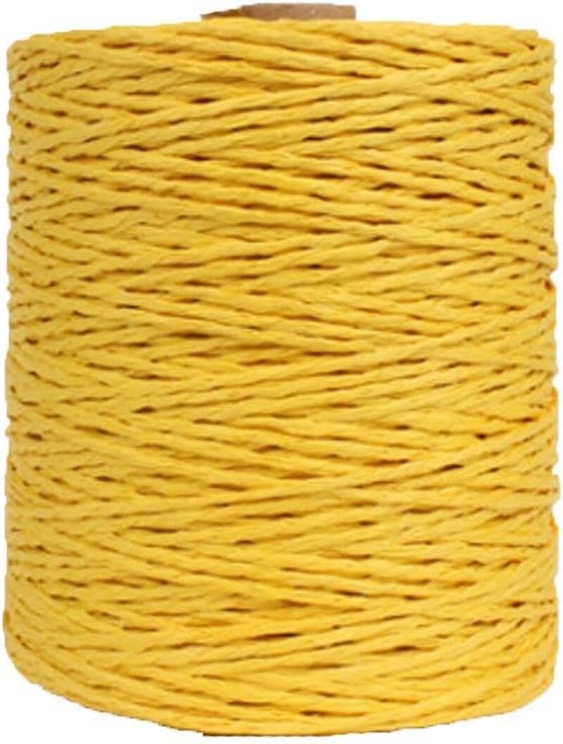 Natural Cotton Raffia Yarn Brown Crochet Summer Sun Hat Yarn