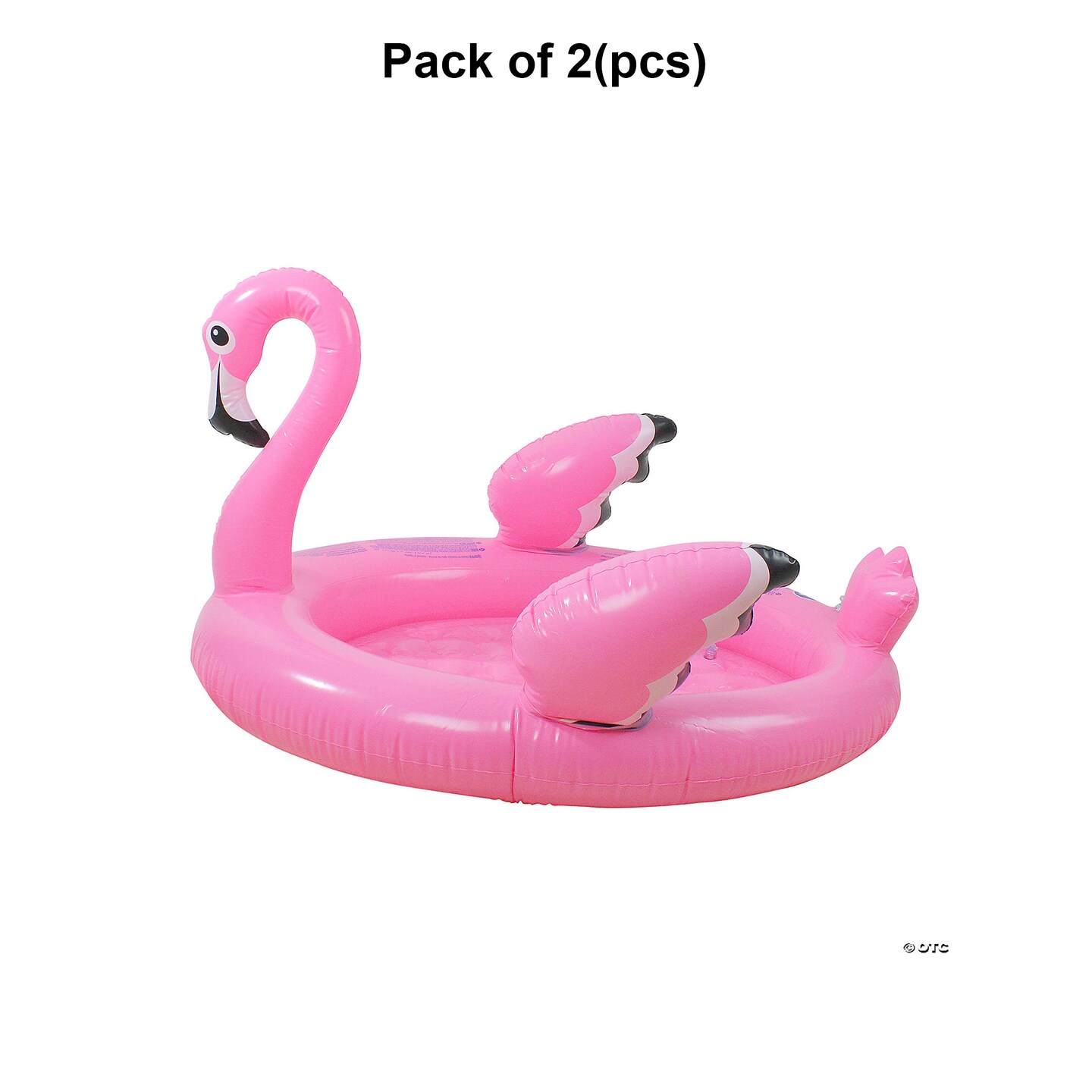 2 Pack: 42.5&#x22; Inflatable Pink Flamingo Children&#x27;s Swimming Pool