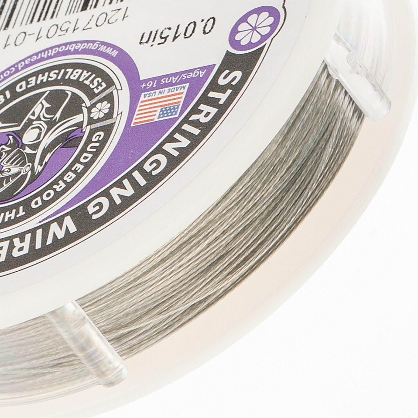 Gudebrod 0.015&#x22; 7-Strand Stainless Steel Jewelry Wire | Made in USA