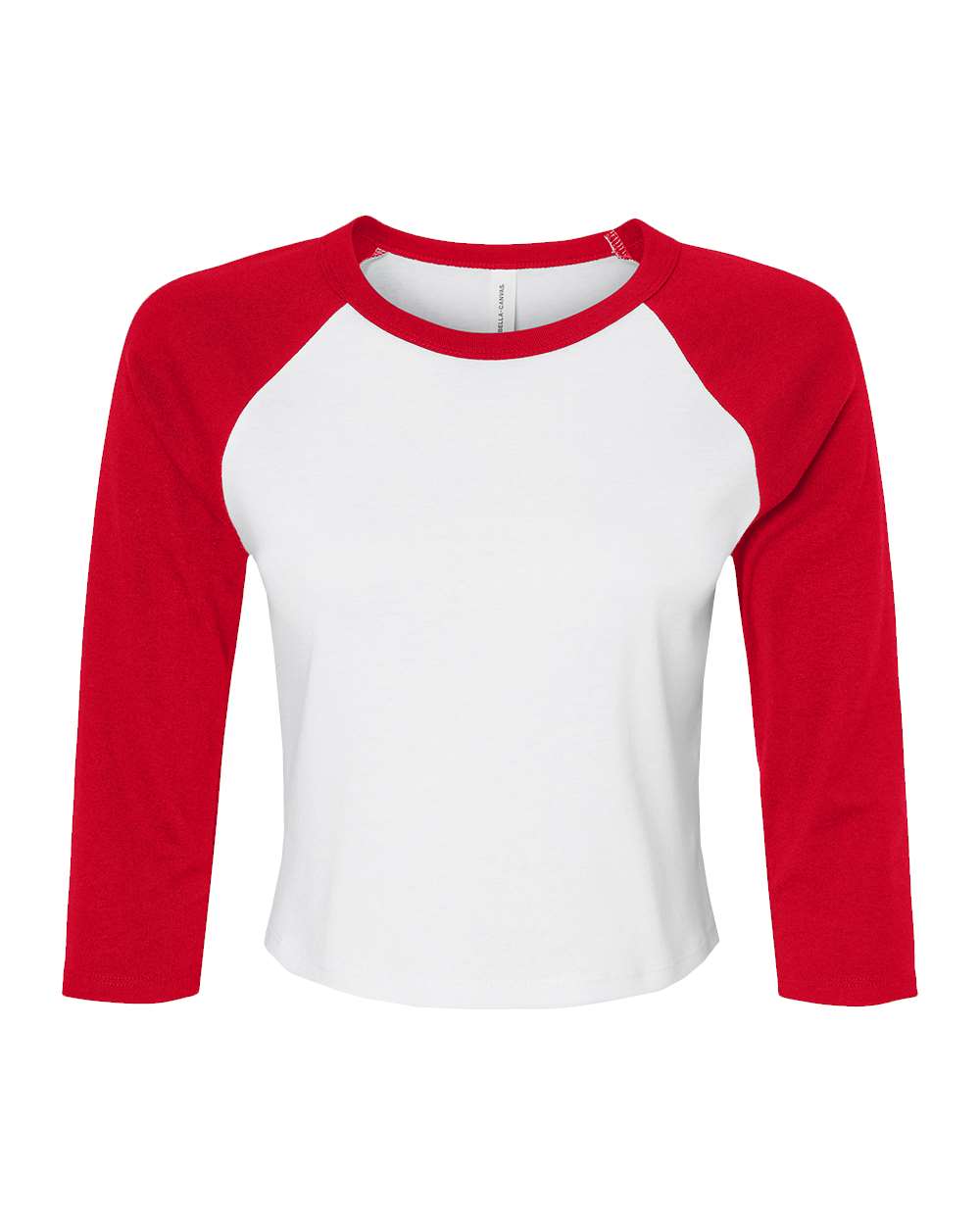 BELLA + CANVAS® Women's Micro Rib Three-Quarter Raglan Baby Tee