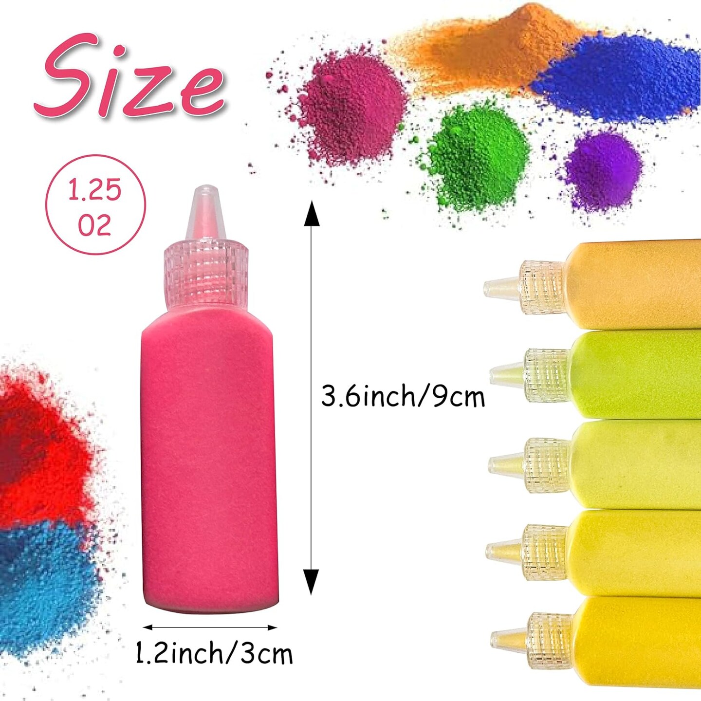 40 Colors Art Sand, DIY Arts and Crafts Kit,Scenic Sand Kits for Kid&#x27;s Painting, Drawing, Wedding Decoration, Vase Glass Sand,Halloween Day Supplies,Party Favors Gifts,1.25oz Bottle