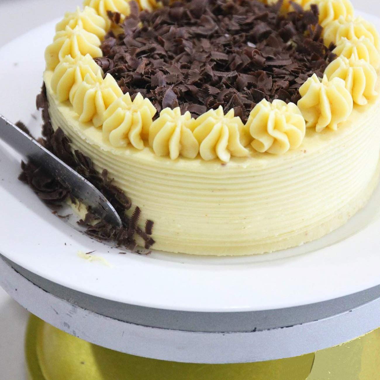 4 Pieces Straight Cake Icing Spatula Set 4” 6” 8” 10” Professional Stainless Steel Cake Decorating Frosting Spatulas with Wooden Handle (Straight)