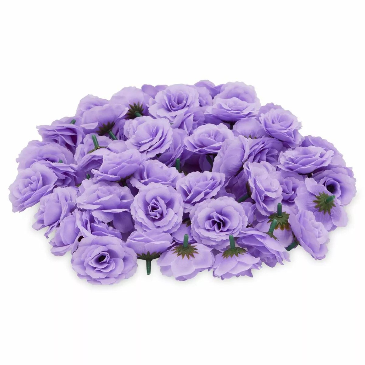 75 Pack Mini Lavender Silk Artificial Flower Heads for Crafts