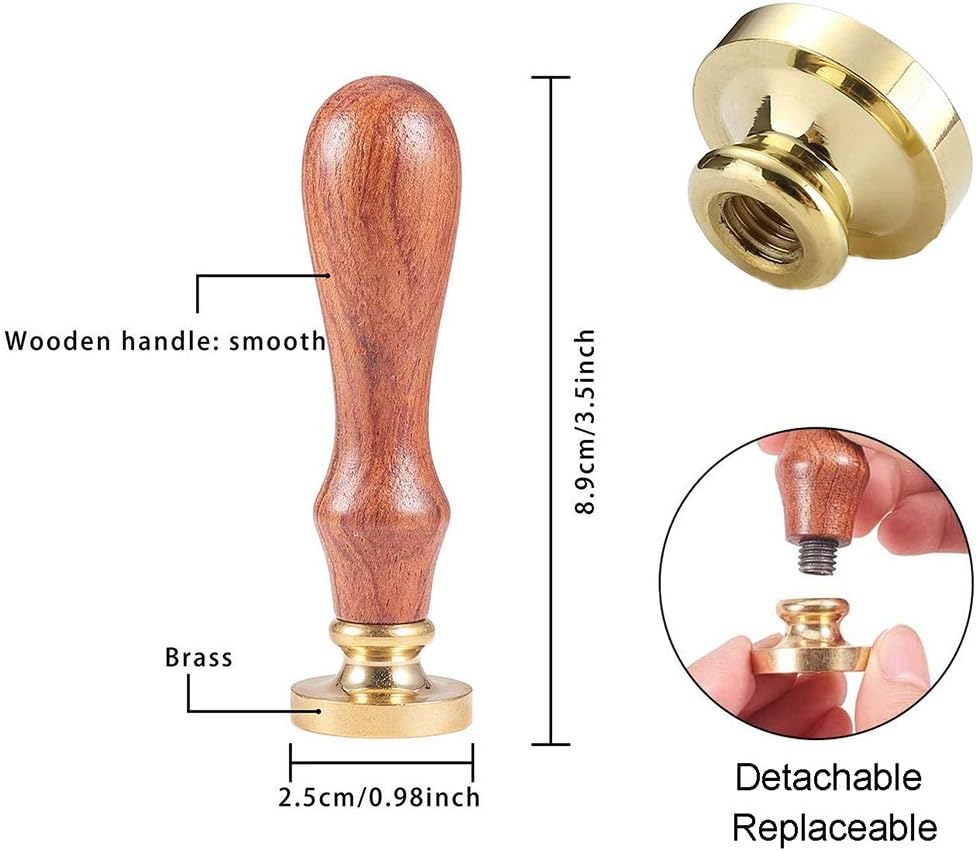 Wax Seal Stamp Graduation Cap Wax Sealing Stamps Graduation Hat Retro Wood Stamp Removable Brass Seal Wood Handle for Wedding Invitations Embellishment Bottle Decoration Gift Packing