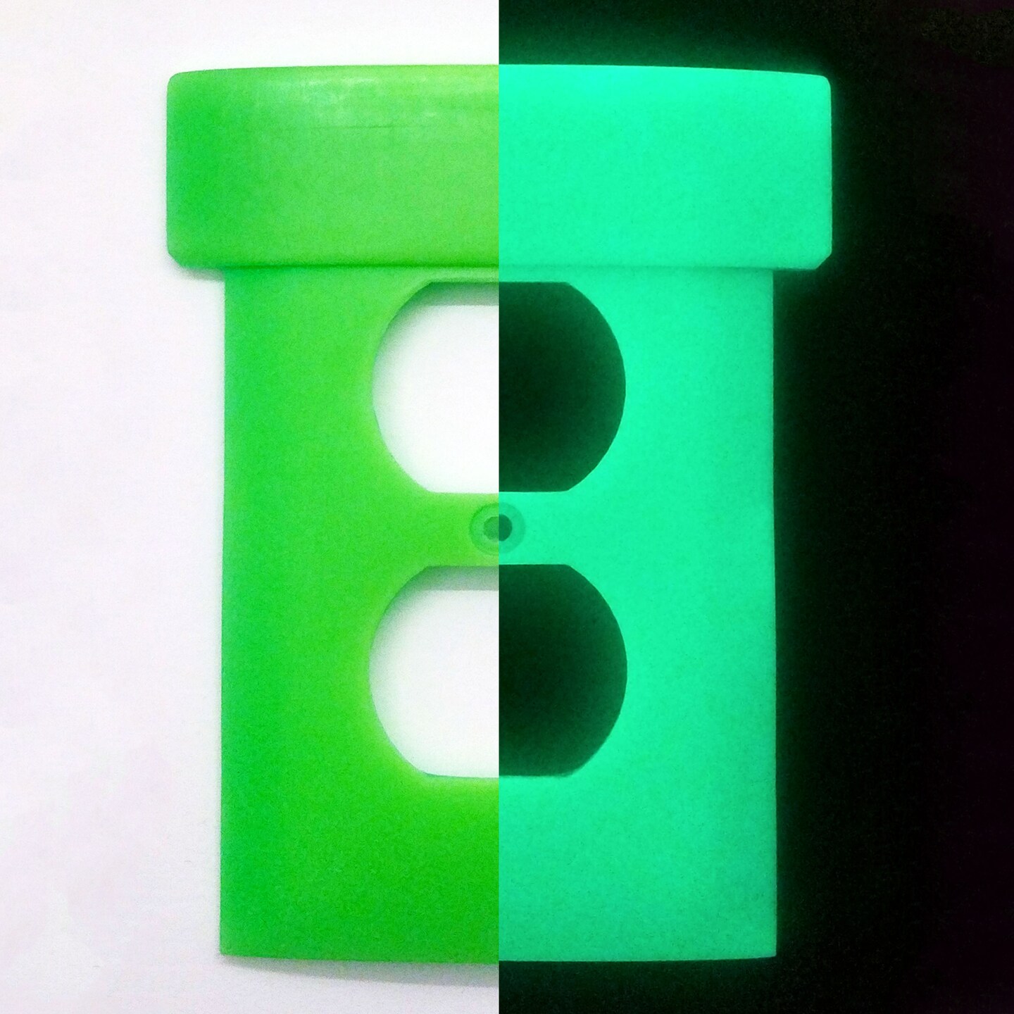 Warp Pipe Power Outlet Wall Cover Plate Mario Room Video Game Decor