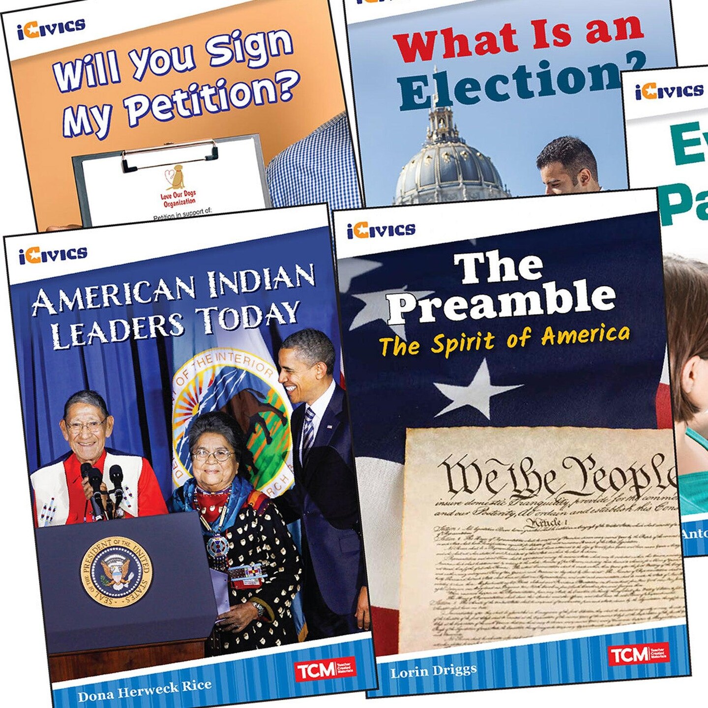 iCivics Grade 3: Leadership &#x26; Responsibility 5-Book Set + Game Cards
