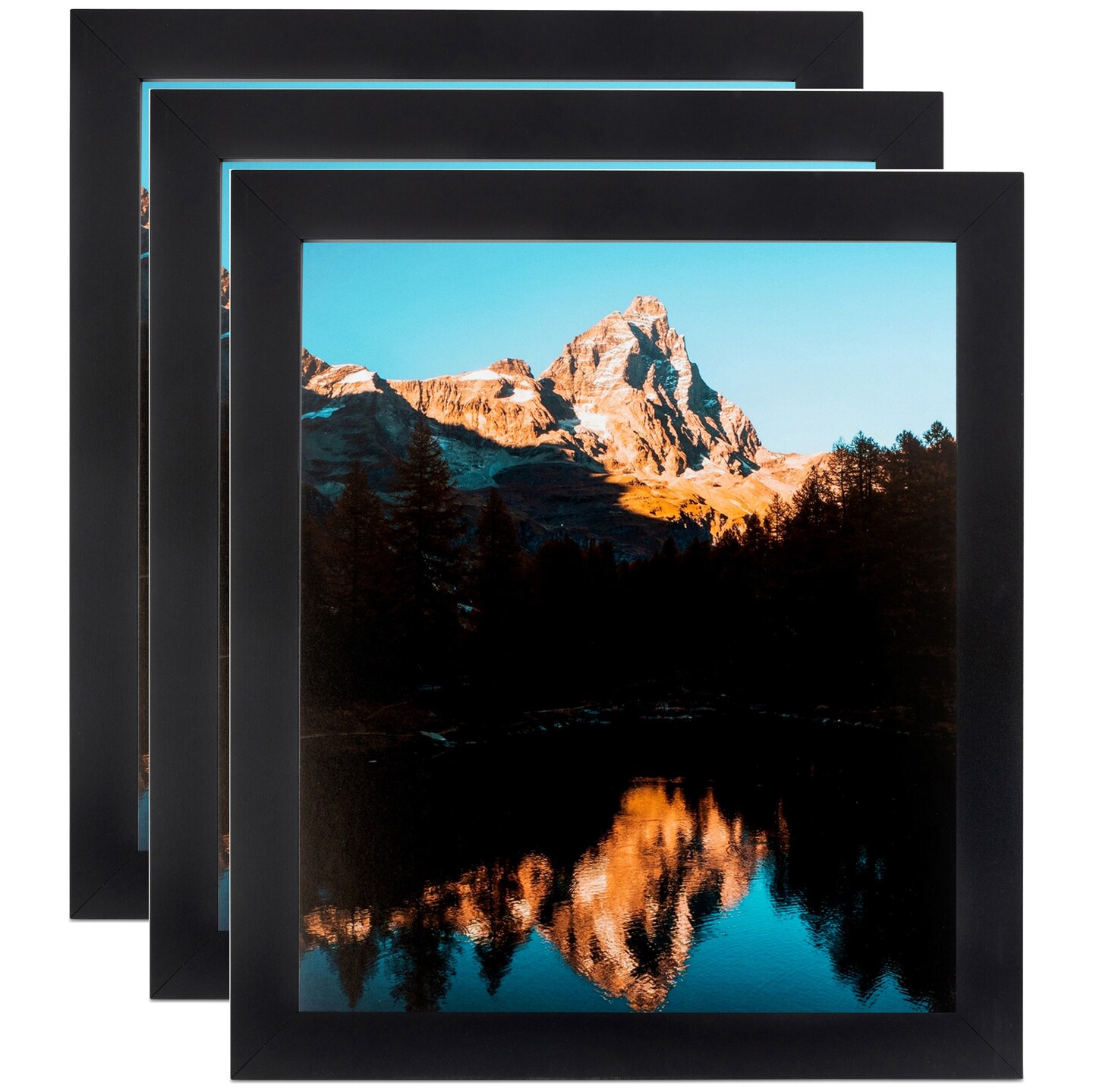 ArtToFrames 6x8 Inch Modern Picture Frame, Multi Pack, Comes with Regular Glass (WOMPack-46-6x8)