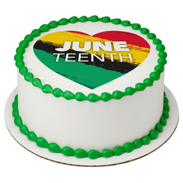 Juneteenth Edible Cake Topper Image 7.5&#x22; Round