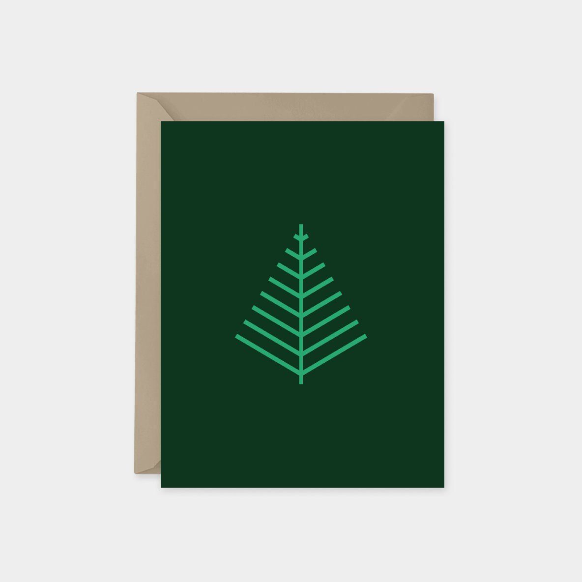 Minimalist Holiday Line Art Card No. 2,