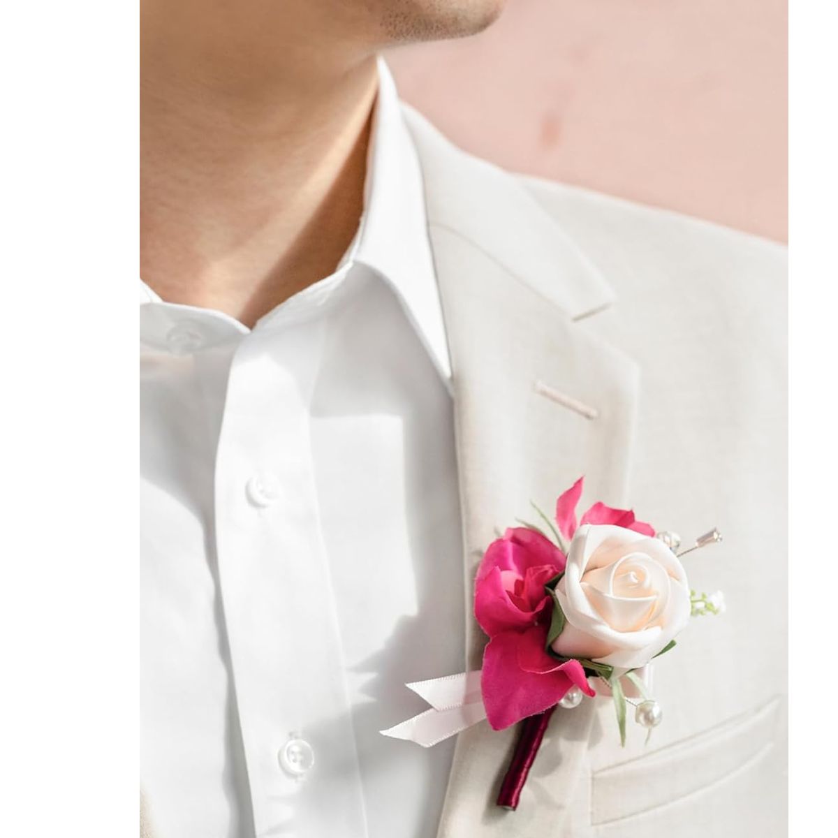 Boutonniere Set of 6 for Groom &#x26; Groomsmen