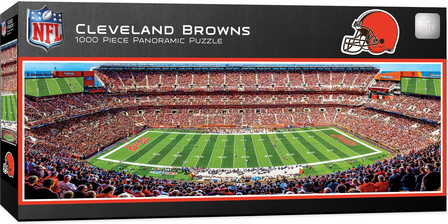 MasterPieces 1000 Piece Sports Jigsaw Puzzle - NFL Cleveland Browns Center  View Panoramic - 13'x39'