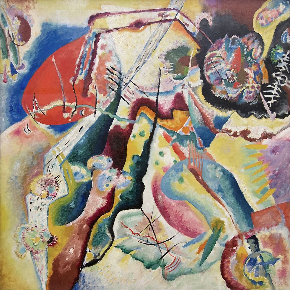 Painting with a Red Spot (Bild mit rotem Fleck), 1914 Poster Print by Wassily Kandinsky - Item # VARPDX460042