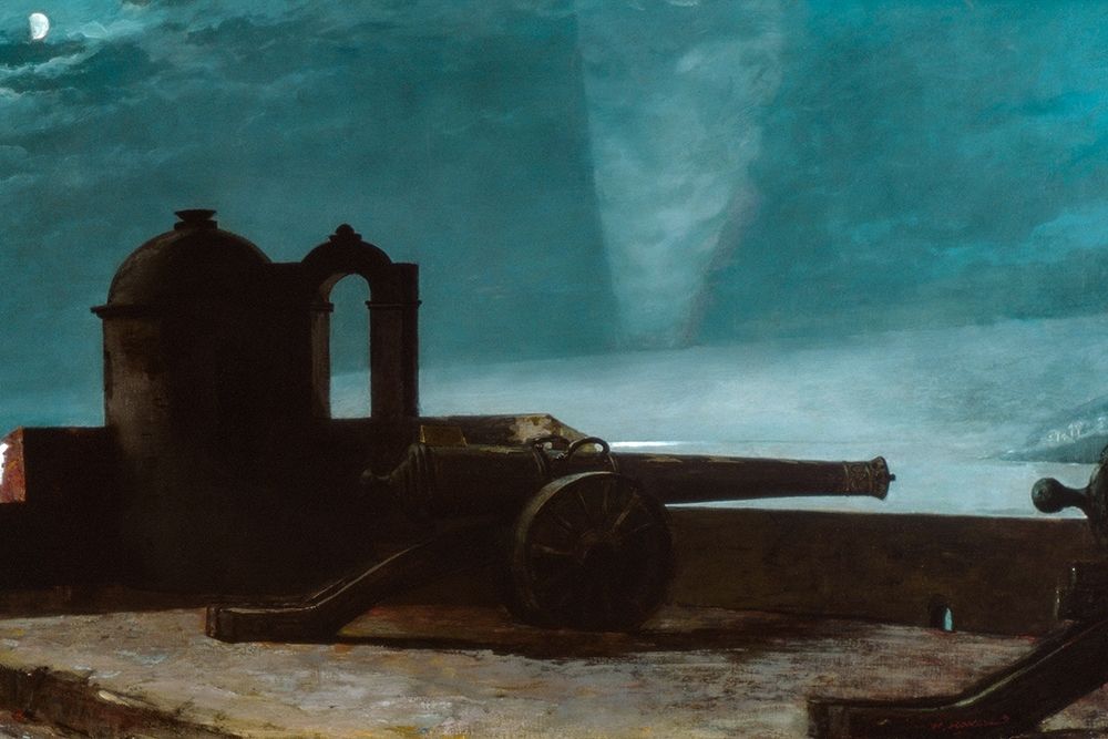 Searchlight on Harbor Entrance, Santiago de Cuba Poster Print by Albert Bierstadt # 55616