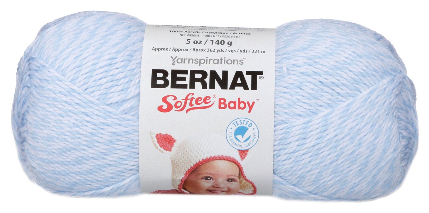 Bernat Softee Baby Yarn - Solids-Baby Denim Marl
